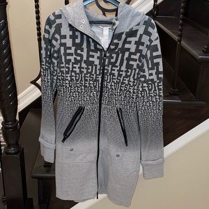 Diesel long zippered hoody. Size L